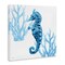Stupell Industries Blue Tone Seahorse & Coral Canvas Design by Cat Thurman Designs